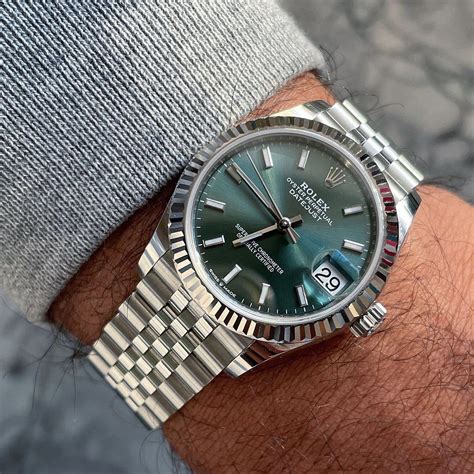 Rolex Mint Green Datejust, FLUTED 41 mm 126300